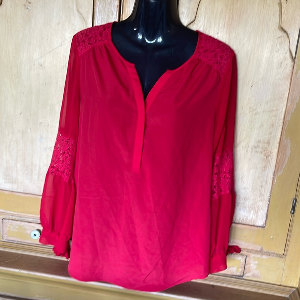 Red blouse